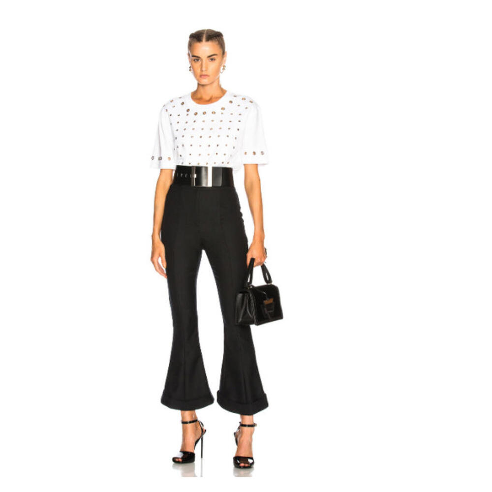 Monse runway white grommet t shirt top, NWOT, size S, Retail $750.00